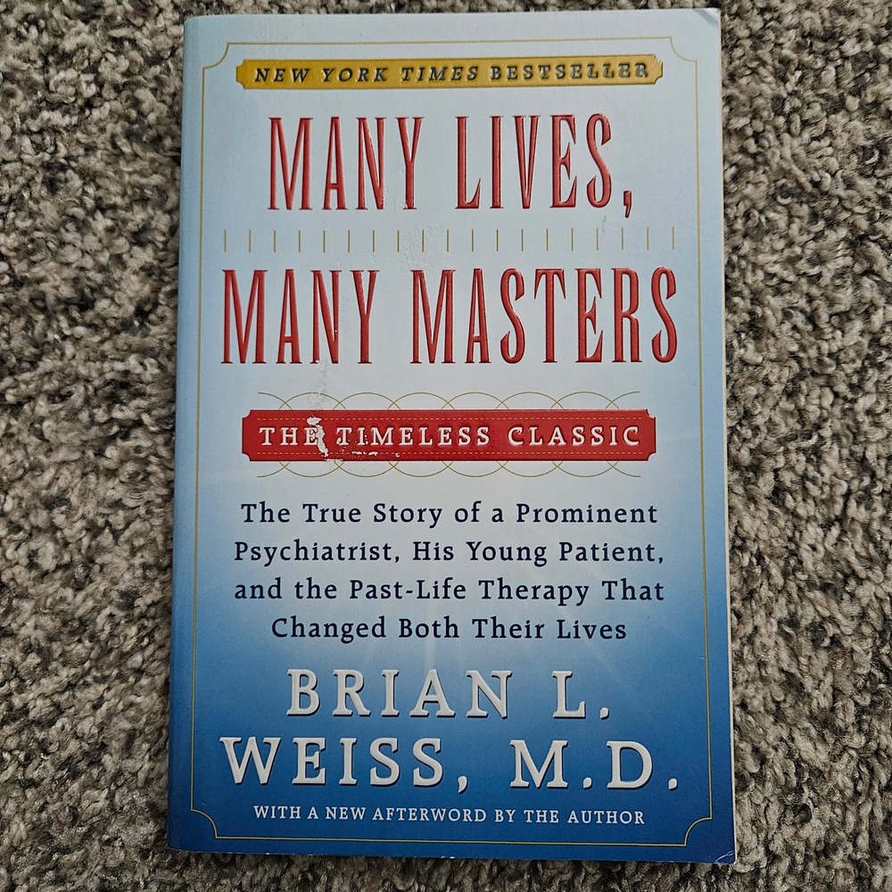 Many Lives Many Masters Book Brian Weiss Paperback Spiritually Metaphysics NEW